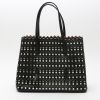 Alaïa  Mina shopping bag  in black leather - Detail D9 thumbnail