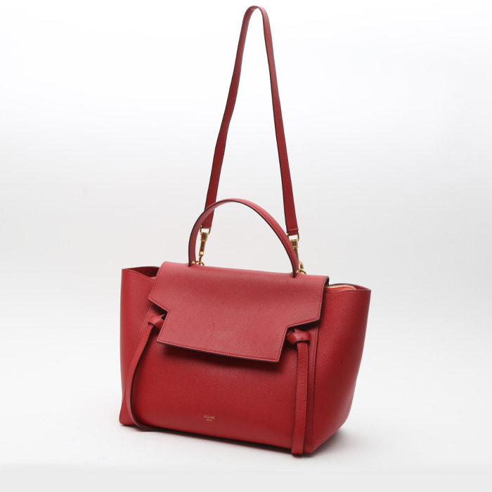 Borsa Celine  Belt mini  in pelle rossa - Detail D2