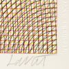 Sol LeWitt, "Red grid, blue circles, black and yellow arcs from adjacent corners", silkscreen on paper, signed and numbered, of 1972 - Detail D2 thumbnail