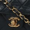 Chanel  Mademoiselle bag worn on the shoulder or carried in the hand  in navy blue quilted leather - Detail D1 thumbnail