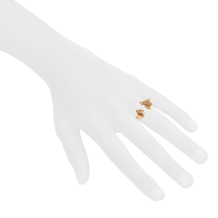 Anello Dior Pré Catelan in oro rosa e diamanti - Detail D1