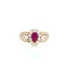 Van Cleef & Arpels  ring in yellow gold, diamonds and ruby - 360 thumbnail