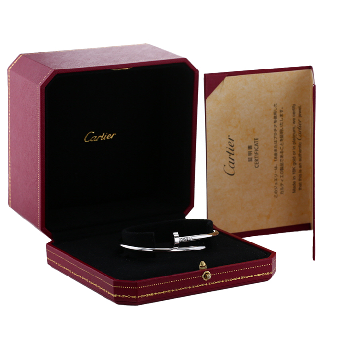 Bracciale Cartier Juste un clou in oro bianco - Detail D2