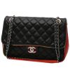 Bolso de mano Chanel   en cuero acolchado negro rojo y rosa - 00pp thumbnail