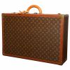 Louis Vuitton  Bisten 65 suitcase  monogram canvas  and natural leather - 00pp thumbnail