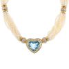 Mellerio  necklace in yellow gold, topaz, diamonds and pearls - 00pp thumbnail