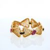 Bracelet années 90 Mellerio  en or jaune, onyx et tourmalines rose - 360 thumbnail