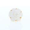 Chanel Camelia large model ring in yellow gold and agate - 360 thumbnail