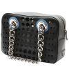 Prada  Bauletto handbag  in black and grey leather - 00pp thumbnail