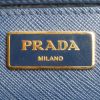 Prada  Galleria handbag  in blue leather saffiano - Detail D4 thumbnail