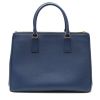 Prada  Galleria handbag  in blue leather saffiano - Detail D8 thumbnail