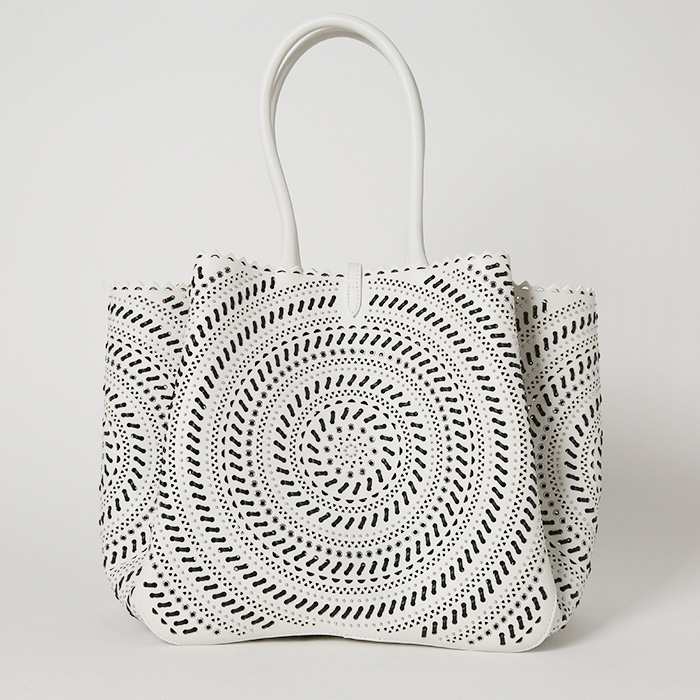 Sac à main Alaïa   en cuir blanc - Detail D8