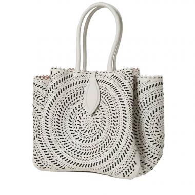 Bolso de mano Alaïa   en cuero blanco