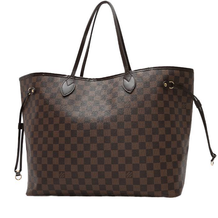 Louis Vuitton Neverfull Large Model Shopping Bag in Ebene Damier