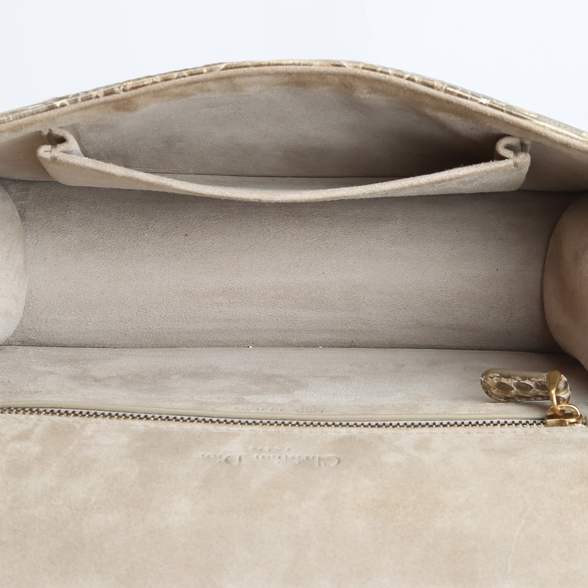 Sac bandoulière Dior  Diorama en python beige - Detail D3