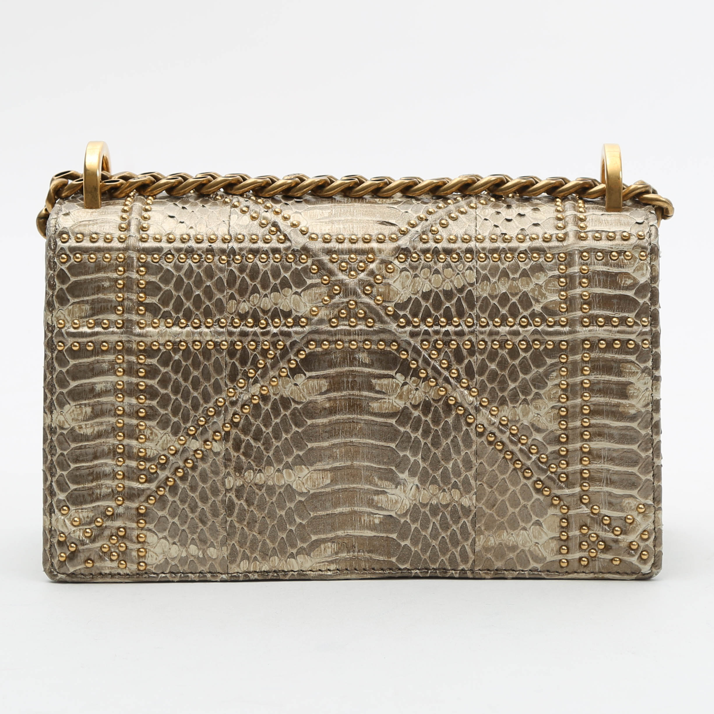 Sac bandoulière Dior  Diorama en python beige - Detail D8
