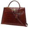Hermès  Kelly 32 cm handbag  in Etruscan red alligator - 00pp thumbnail