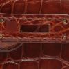 Hermès  Kelly 32 cm handbag  in Etruscan red alligator - Detail D5 thumbnail