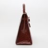 Hermès  Kelly 32 cm handbag  in Etruscan red alligator - Detail D8 thumbnail