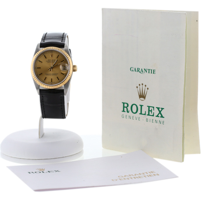 Montre Rolex Datejust Lady en or et acier Ref: Rolex - 68273  Vers 1988 - Detail D2