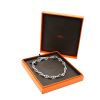 Hermès Chaine d'Ancre large model necklace in silver - Detail D2 thumbnail