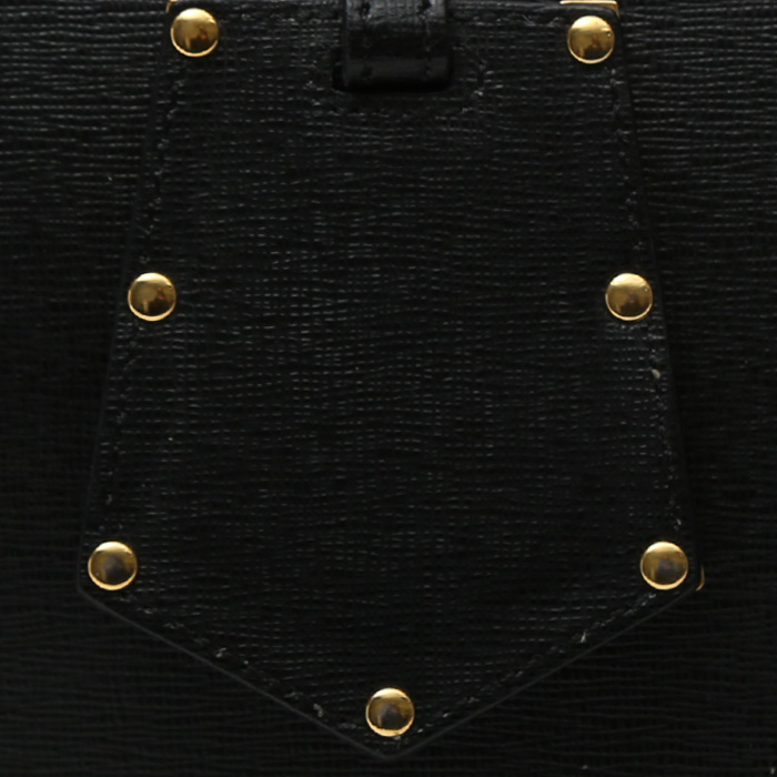 Fendi  2 Jours handbag  in black leather - Detail D1