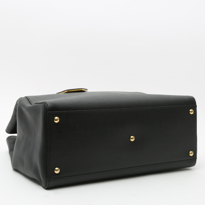 Sac à main Fendi  2 Jours en cuir noir - Detail D4