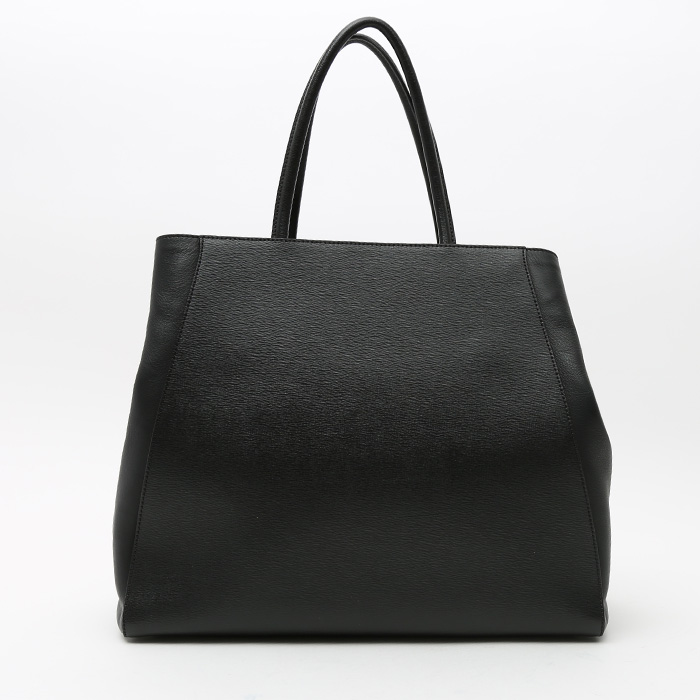 Fendi  2 Jours handbag  in black leather - Detail D7