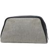 Hermès  Cavour pouch  in grey canvas  and navy blue Swift leather - 00pp thumbnail