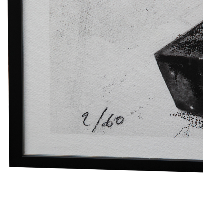 Bernar Venet (1941-), Untitled (Straight lines/ Dispersion) - 2006, Digigraphy on paper - Detail D3