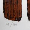 Pierre Soulages, "Eau-forte XI", etching in colors on paper, signed, numbered and framed, of 1957 - Detail D3 thumbnail