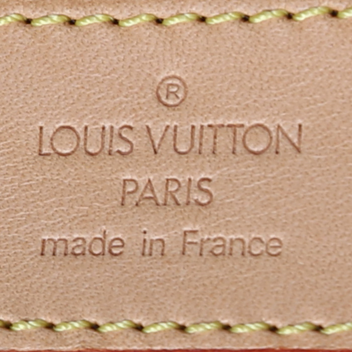 Porta abiti Louis Vuitton  Porte-habits in tela monogram marrone e pelle naturale - Detail D4