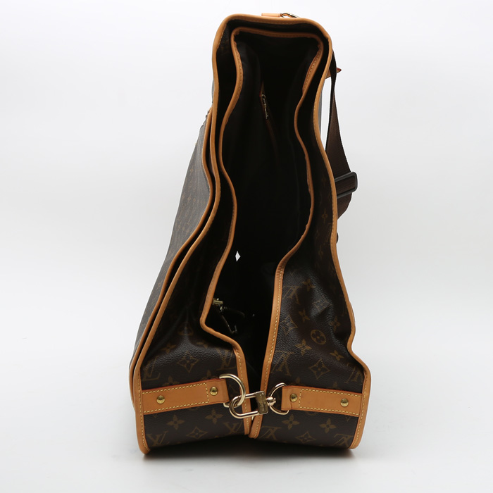 Louis Vuitton  Porte-habits clothes-hangers  in brown monogram canvas  and natural leather - Detail D6