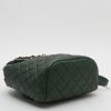 Chanel  Sac à dos backpack  in green quilted leather - Detail D4 thumbnail