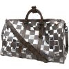 Louis Vuitton  Keepall Editions Limitées travel bag  in transparent canvas  and brown monogram canvas - 00pp thumbnail