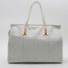 Sac cabas Goyard  Marquise en toile Goyardine blanche et cuir blanc - Detail D7 thumbnail