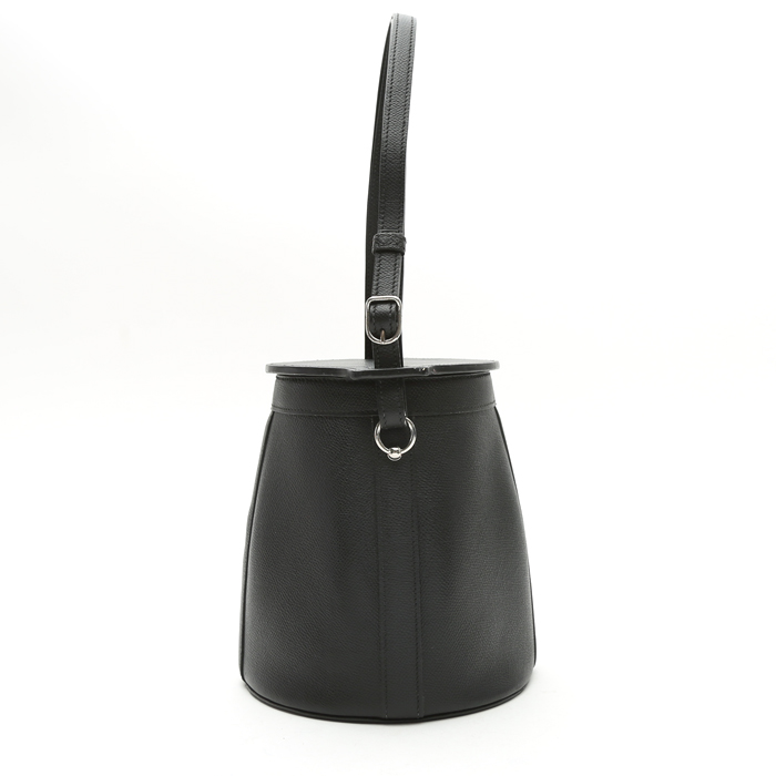 Borsa Hermès Farming in pelle Epsom nera - Detail D5