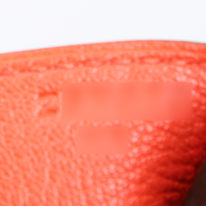 Sac à main Hermès  Birkin 30 cm en cuir togo orange Capucine - Detail D4