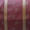 Louis Vuitton  America's Cup travel bag  in red coated canvas  and natural leather - Detail D1 thumbnail