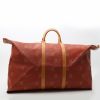 Louis Vuitton  America's Cup travel bag  in red coated canvas  and natural leather - Detail D8 thumbnail