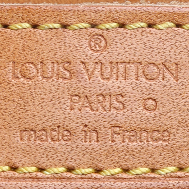 Sac à dos Louis Vuitton  Montsouris Backpack en tissu monogram et cuir naturel - Detail D4