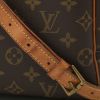 Louis Vuitton  Deauville handbag  in brown monogram canvas  and natural leather - Detail D1 thumbnail