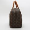 Louis Vuitton  Deauville handbag  in brown monogram canvas  and natural leather - Detail D6 thumbnail