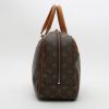 Louis Vuitton  Deauville handbag  in brown monogram canvas  and natural leather - Detail D7 thumbnail