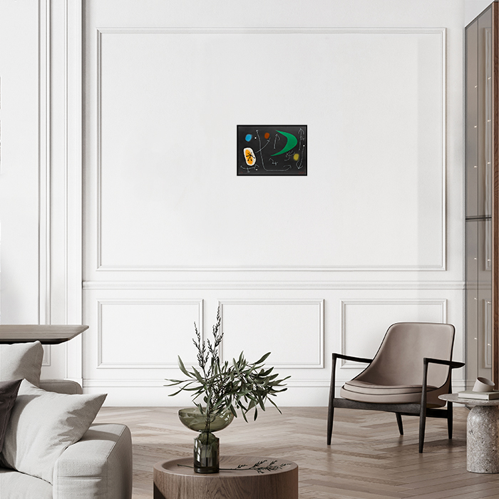 Joan Miró, "Le lézard aux plumes d'or", lithographie en couleurs sur papier japon, signée et numérotée, de 1971 - Detail D4