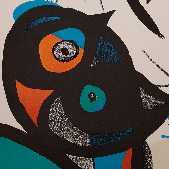 Joan Miró (1893-1983), Oda a Joan Miró - 1973, Lithograph in colours on paper - Detail D1