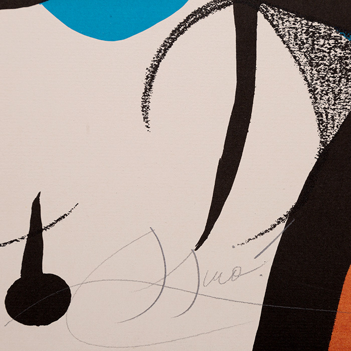 Joan Miró (1893-1983), Oda a Joan Miró - 1973, Lithograph in colours on paper - Detail D2