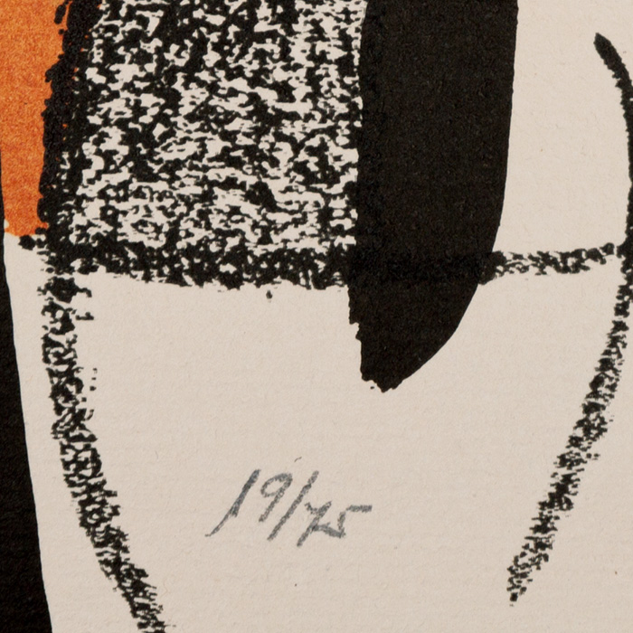 Joan Miró (1893-1983), Oda a Joan Miró - 1973, Lithograph in colours on paper - Detail D3