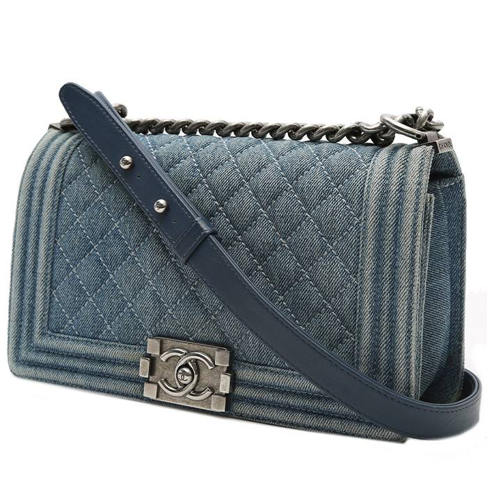 Chanel Backpack Denim Blue