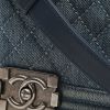 Chanel  Boy shoulder bag  in blue denim - Detail D1 thumbnail